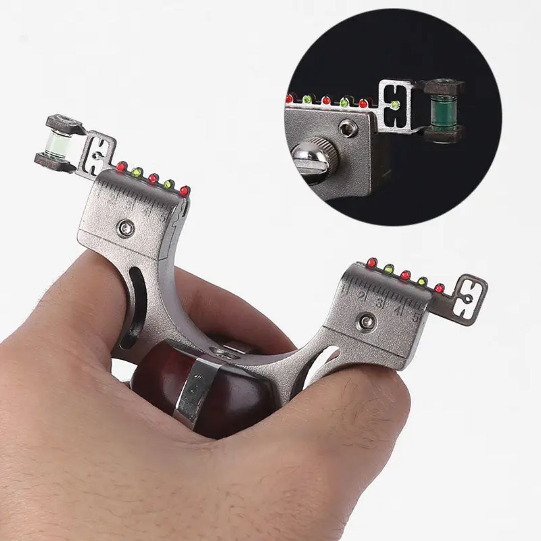 Solid wood slingshot stainless steel